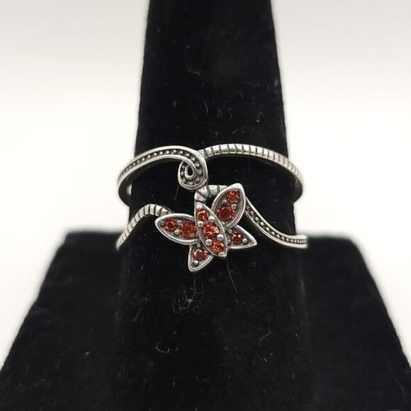 Vintage-Style Scarlet Butterfly Ring Size 6, adjustable (NWOT)‎ - Picture 4 of 6